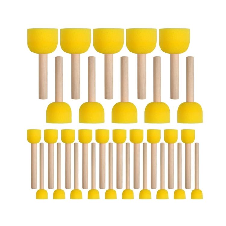 Washable Sponge Art Set Toddler Early Learning Painting Tool For Wall Decoration Greeting Cards Fabric Printing Project