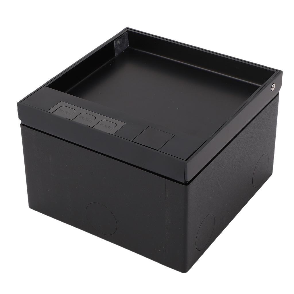 Recessed Floor Socket Box Kit 16A 4000W 2 Receptacles Recessed Floor Electrical Outlet with Flip Lid