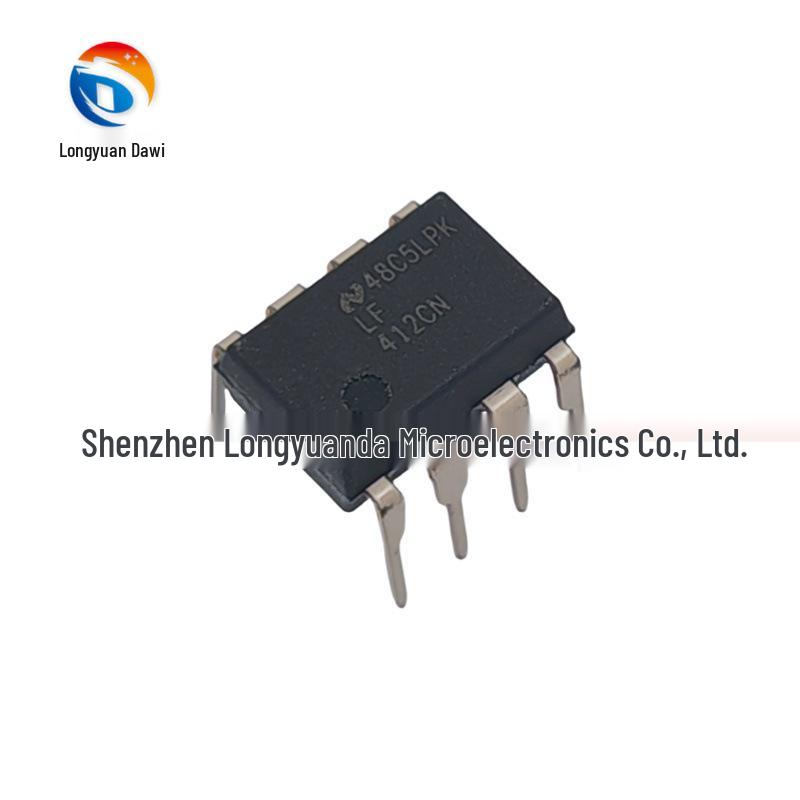 LF412CN Dual Op Amp IC Chip, DIP-8, Brand New