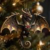 Series Dragon Car Decor Acrylic Pendant Christmas Tree Ornament For Holiday Gift