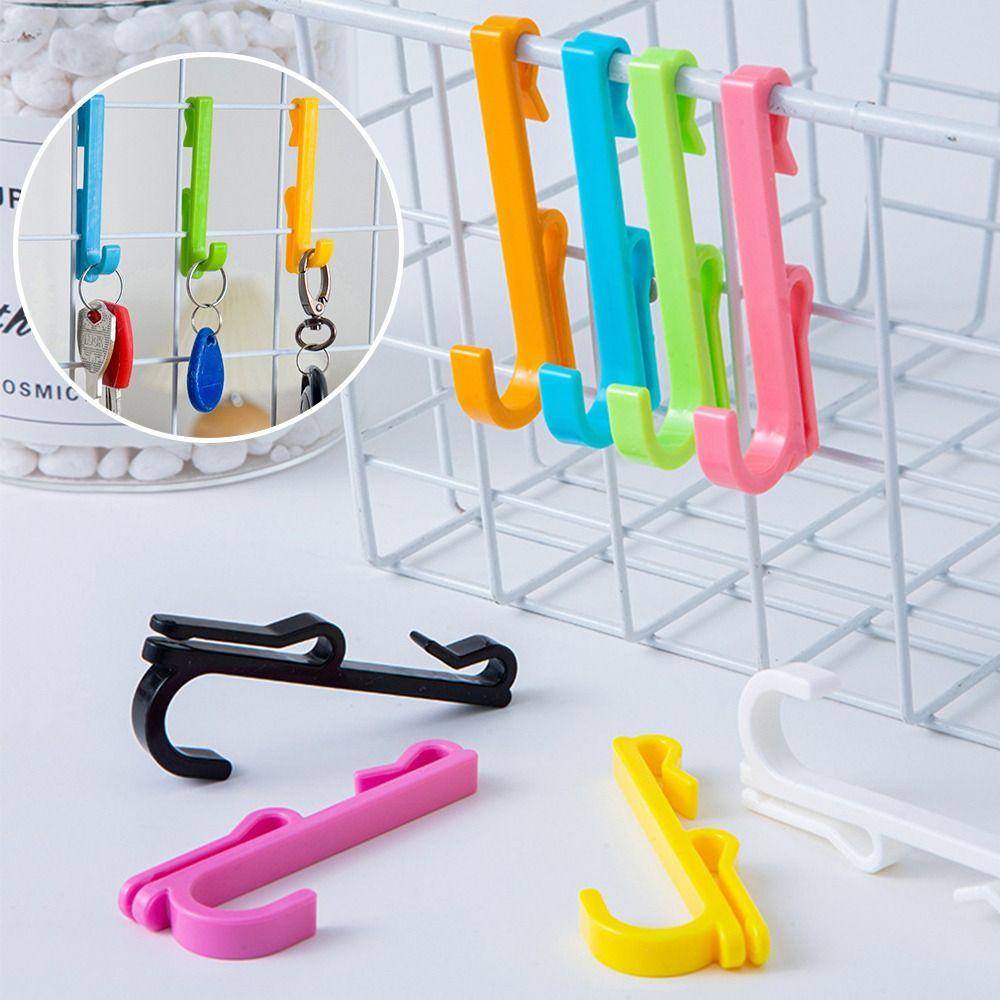 

5Pcs/set Colorful Display Hooks J Shaped Shelf Hook Utility Gridwall Hooks помаранчевий