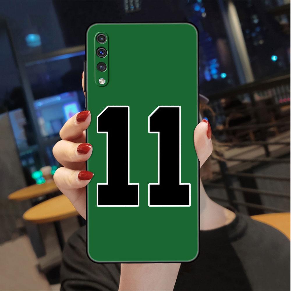 Coque pour Samsung Galaxy A50 A70 A30 A20s A20e A10 A40 A10s A10e M52 M51 M31 M30s M21 Noir Housse de téléphone Numéro porte-bonheur