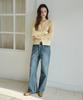Wednesdayoasisforwomen Momo Hairy Round Cardigan_Butter Yellow(Wc26Kn40)