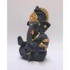 Dunkelgraue Ganesha-Idol Ganesh für Auto-Armaturenbrett Statue Ganpati Vinayaka Vinayagar Figur Diwali-Geschenke Heimdeko Glück, Erfolg