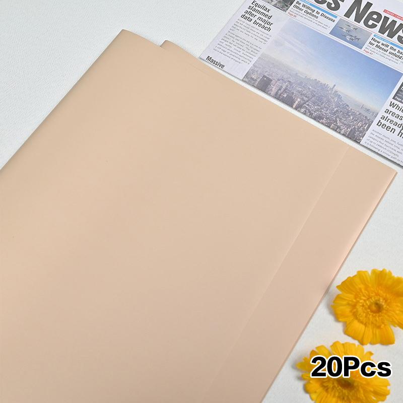 

20Pcs Two-Sided Colored Flower Wrappers Waterproof Bouquet Packaging Ideal 58*58cm DIY Gift Wrapping Paper Flower Decoration A12