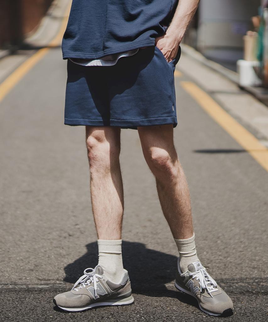 WV PROJECT Mini Sweat Shorts Navy Mjsp7498