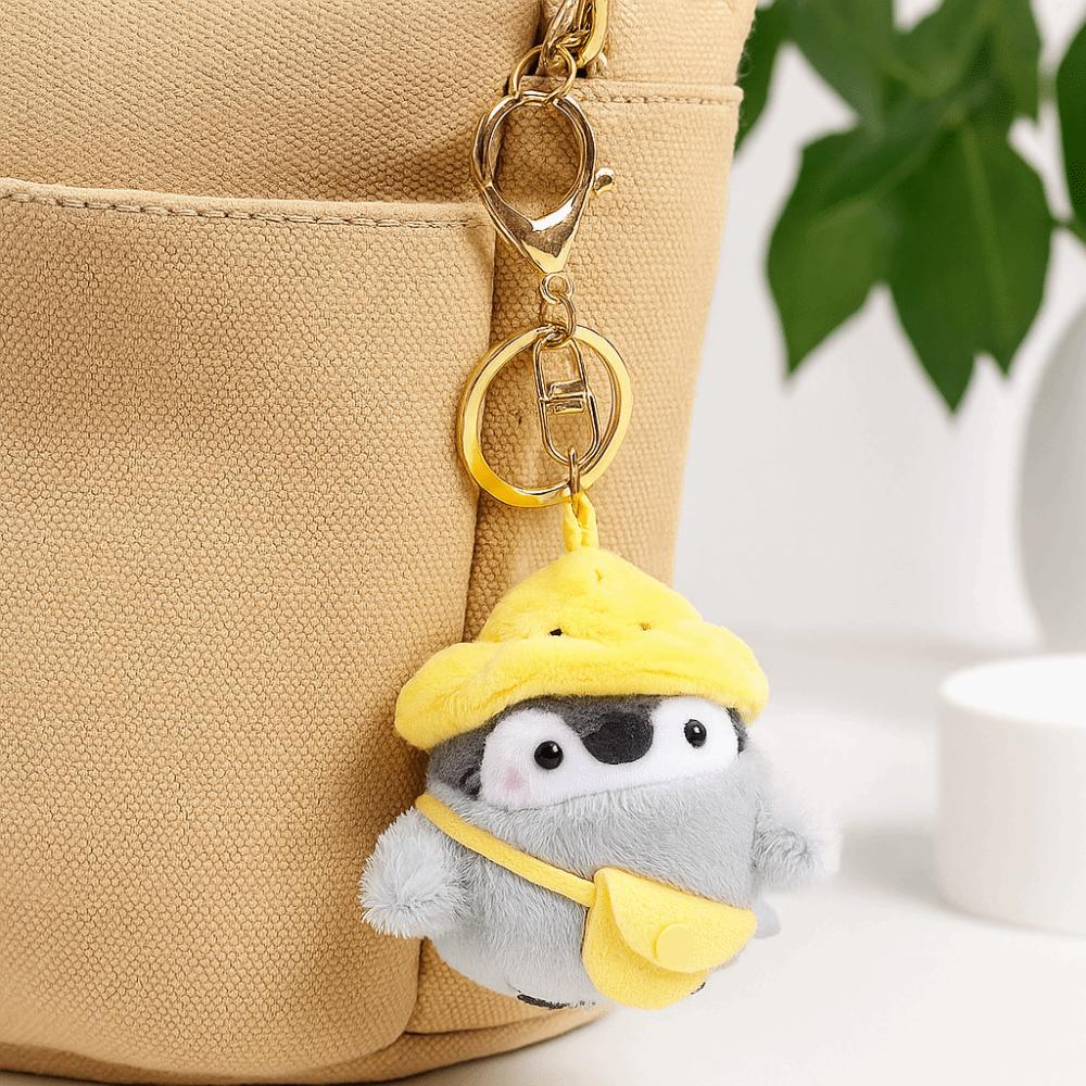 Collection Penguin Doll Bag Pendant Fluffy Plush Penguin Keychain  Backpack Decoration
