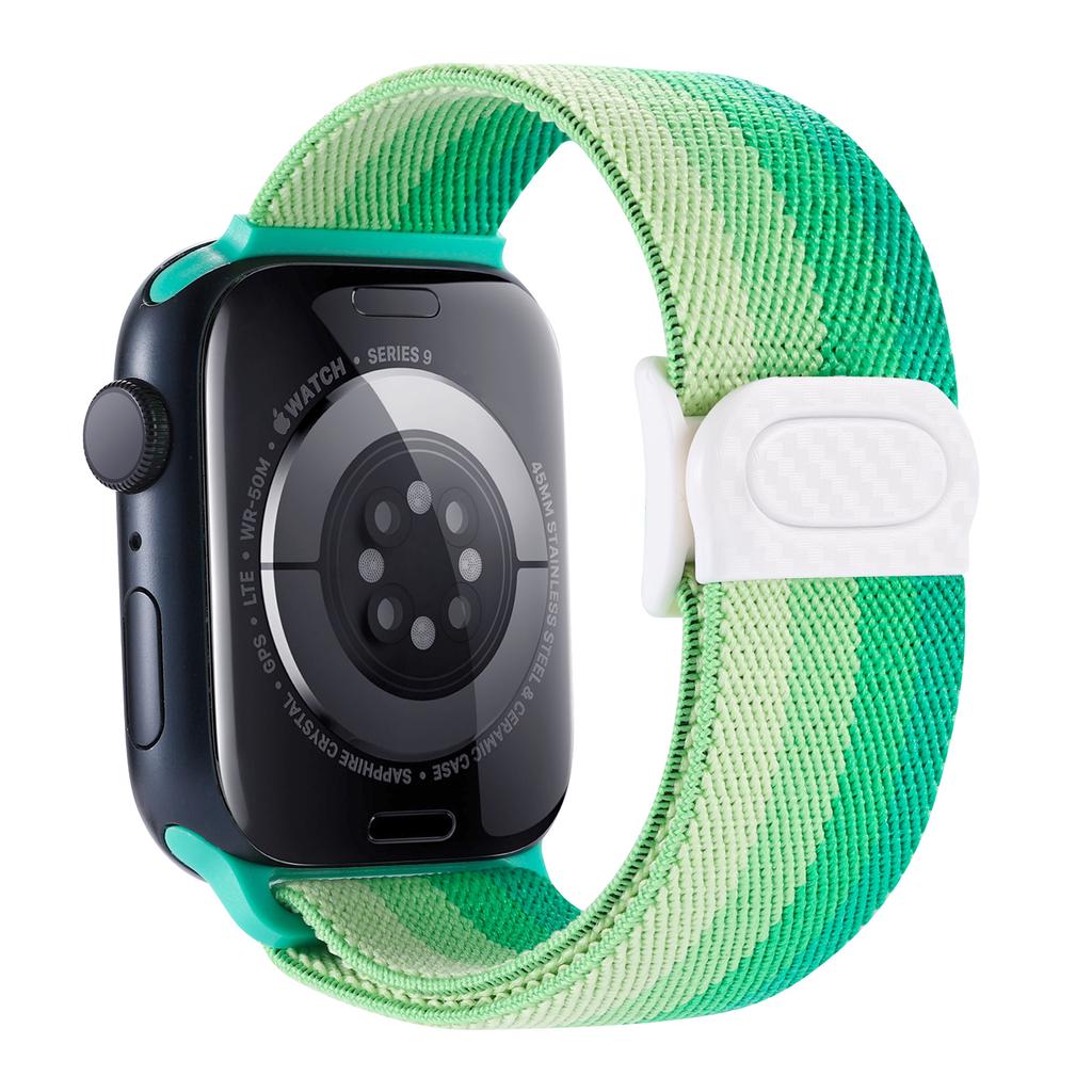Nylon Strap For Apple watch band 45mm 40mm 44mm 41 46mm 49mm Elastic carbon bracelet correa iWatch series 9 8 7 6 se Ultra 2 10