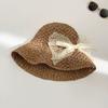 Butterfly Knot Lace Sun Hat For Women Summer Beach Sun Protection Foldable Wide Brim Fashion Accessory