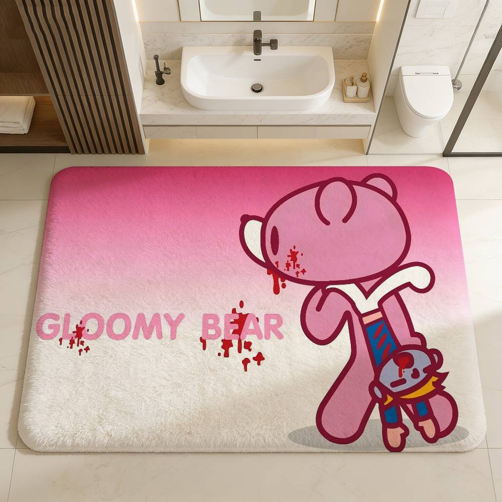

Cartoon G-gloomy Bear Entrance Door Mat Nordic Style Home Doormat Bathroom-Toilet Mats Bedroom Hotel Decor Mat 40x60cm