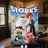 1pc storks baby delivery Outdoor Flannel Blanket Soft Plush Decor for Picnics, camping,Bedroom, Playroom, or Lunch Break, Perfect Gift