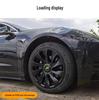 Matte Black Full Coverage Wheel Covers for Tesla Model Y P Version - Exterior Accessories