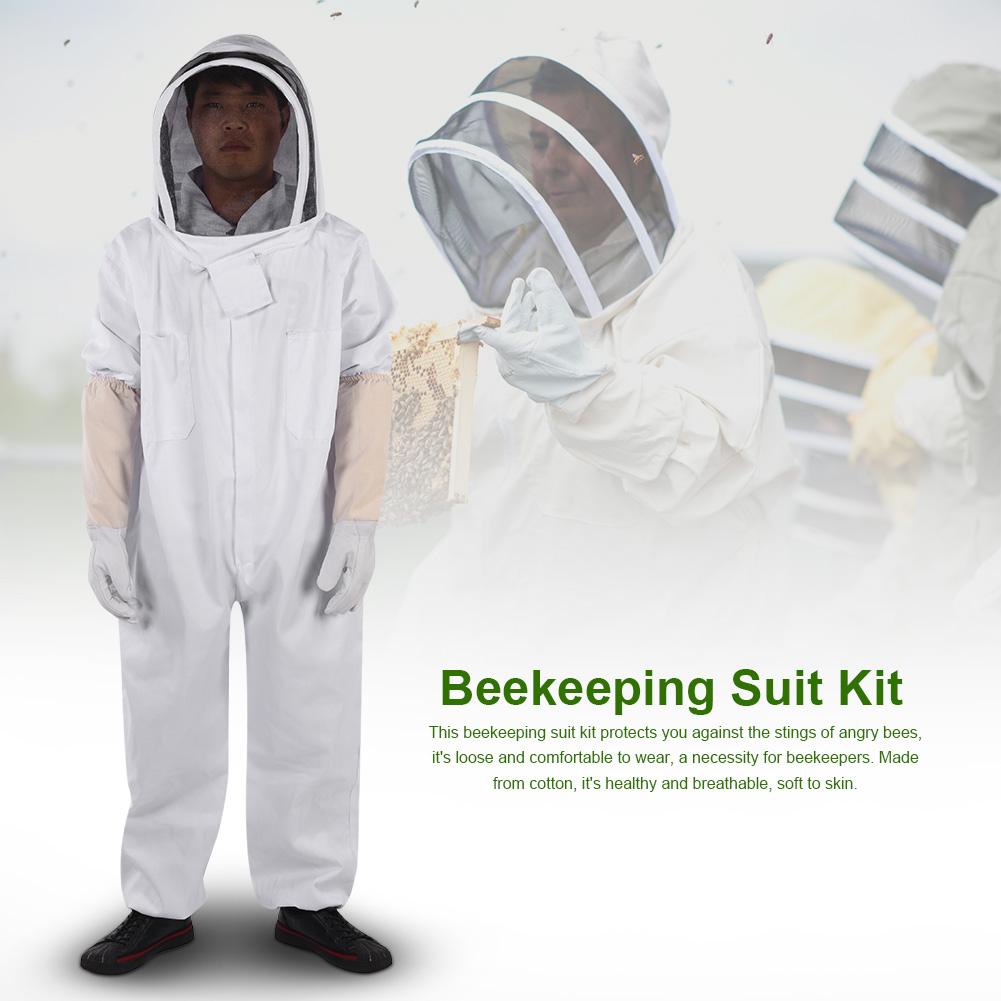 

Professional Beekeeping Protective Suit Gloves Beekeeper Protect Equipment Jumpsuit(XXL)