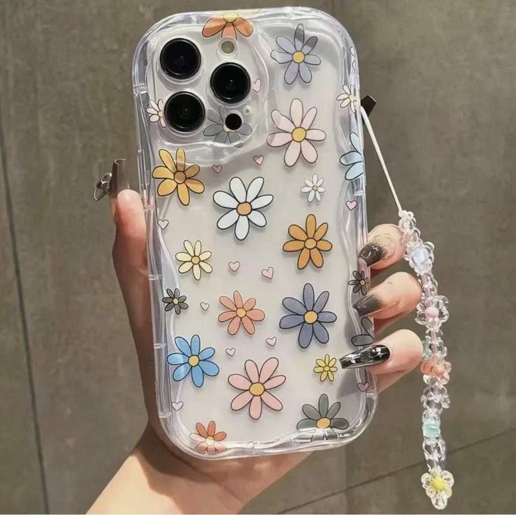 Bracelet Color Flower for Iphone17promax Mobile Phone Case Apple 16/14pro Foreign Trade 13/12/15