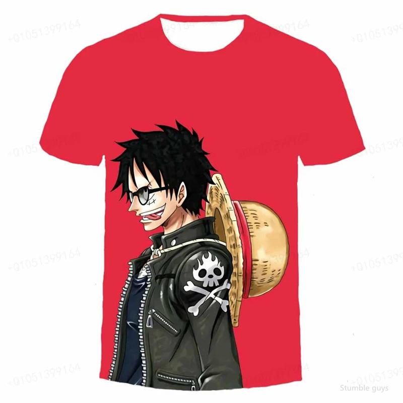 Men's One Piece Anime Tee Robin Art Print Boys Clothes Girls Short Sleeve Men Jersey Casual Lightweight