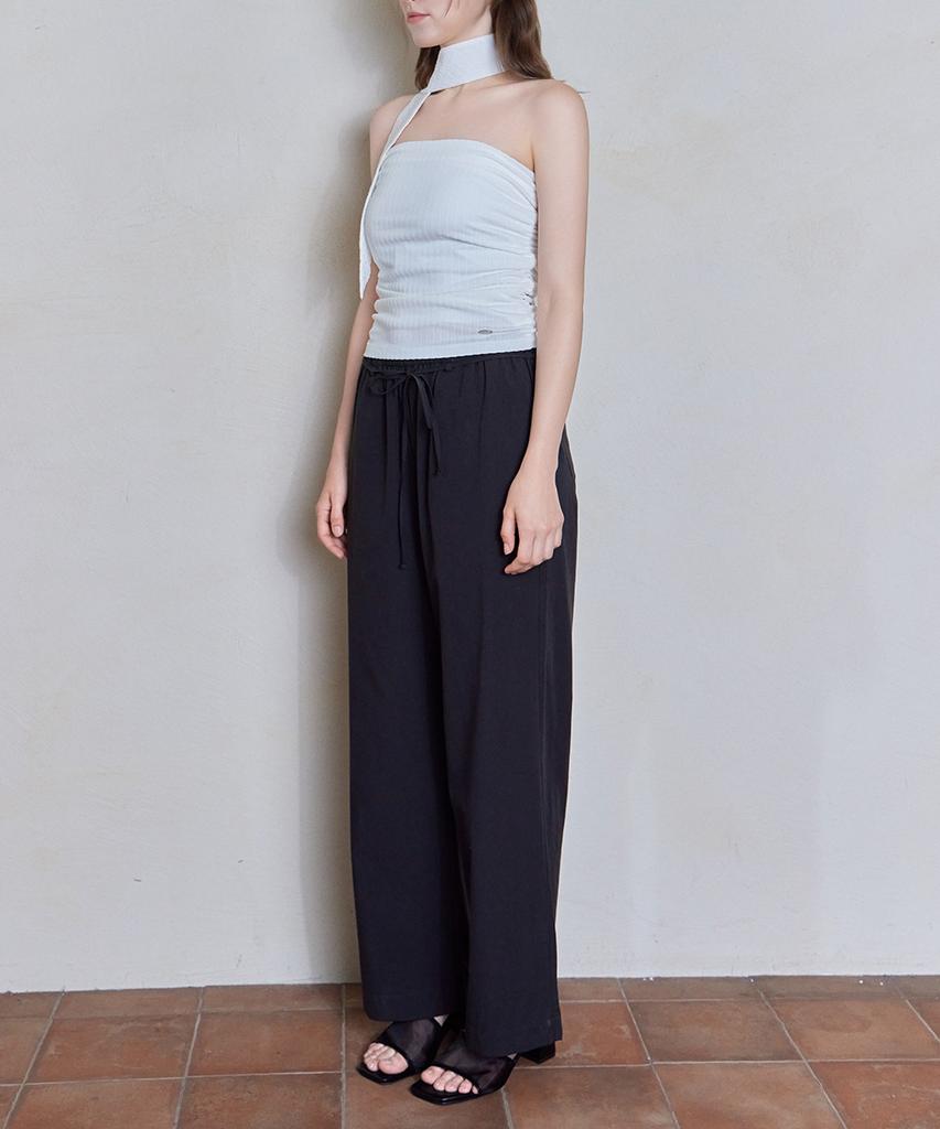 Eosseu String Cotton Pants (Black)