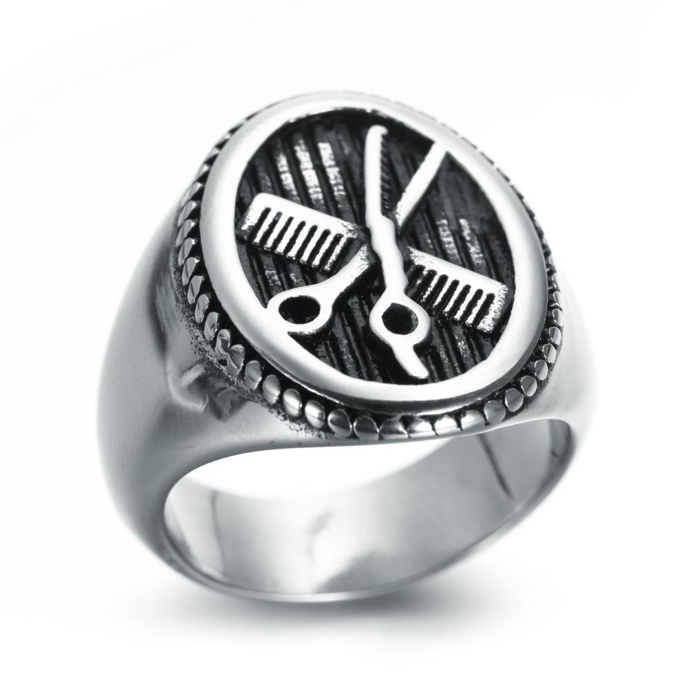 Men's Fashion Hairstylist Punk Trendy Fashion Ring