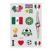 Glow Soccer Tattoos, Waterproof Temporary Freckle Stickers, Football Fan Body Art for Game Day, Night Party Makeup