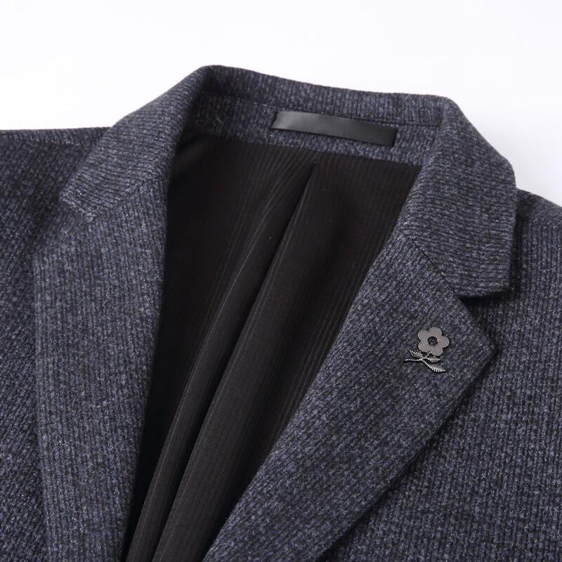 MONTAGUT Men's Silk Wool Blend Casual Suit Jacket