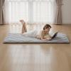 Japanese Tatami Mat, Twin Size Foldable Japanese Tatami Mattress, Futon Mattress with Storage Bag & Fastener, 9-Layer Floor Mat for Sleeping, Dorm,