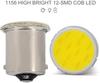 10pcs 1156 BA15S 1157 BAY15D Car LED Light 12SMD Bulbs COB DRL Daytime Light Reverse Light Signal Lamp White 6000k 24V for Truck