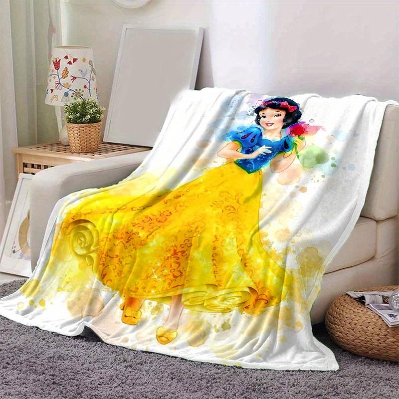 1pc Cartoon Snow White Blanket, Soft and Warm Home Decorative Throw for All Seasons, Soft Flannel Throw Blanket, Versatile & Cozy for Bedroom, Perfect