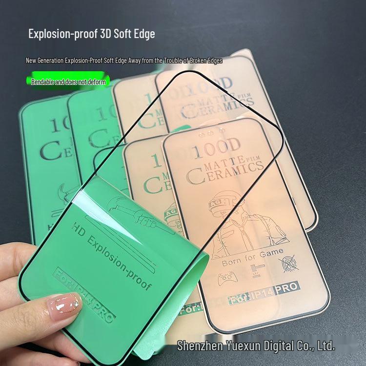Compatible Hydrogel Film for Apple Devices: 17 Pro Ceramic, 15 HD Soft, 13 Frosted, 12 Mobile, 14 Max.