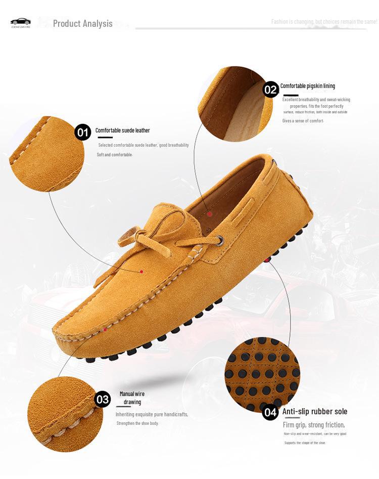 Herren Sommer Vielseitige Slipper Freizeit Lederschuhe - Große Größe, Atmungsaktives Design