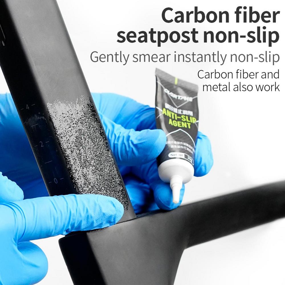 Agente Anti-Derrapante de Fibra de Carbono 10G Para Espigão de Selim Guidão Quadro Mesa Superfícies de Fibra de Carbono Acessório de Proteção Graxa de Bicicleta 1-4 peças