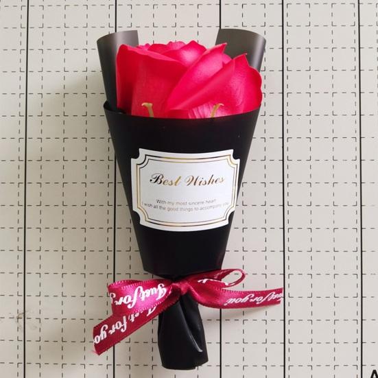 Mini Aromatherapie Seife Rosenstrauß Duftend Künstliche Konservierte Rose Blume Valentinstagsgeschenke für Frauen Freundin Mutter Ehefrau