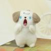 Cartoon Rabbit Shouting Dog Plush Keychain Plush Doll  Dog Plush Keyring   Children Gift