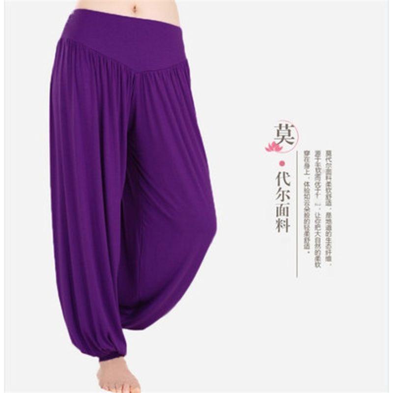 

Модальная фитнес-одежда Топ Женский Танец на площади Йога Purple Bloomers 2XL