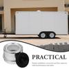4Pcs Trailer Bearing Dust Cap Wheel Hub Grease Cap Anti- Trailer Axle Cover Trailer dust covers for Rvs TrailerReplacement