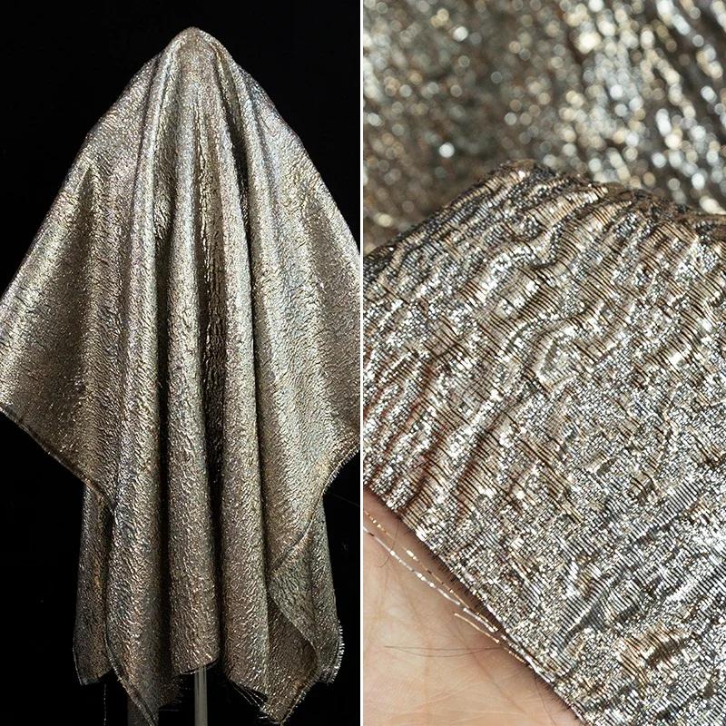 

100x140cm Retro Shiny Fabric Background Filigree Fashion Home Fabric DIY Stage Costume Decoration Design 50x140cm