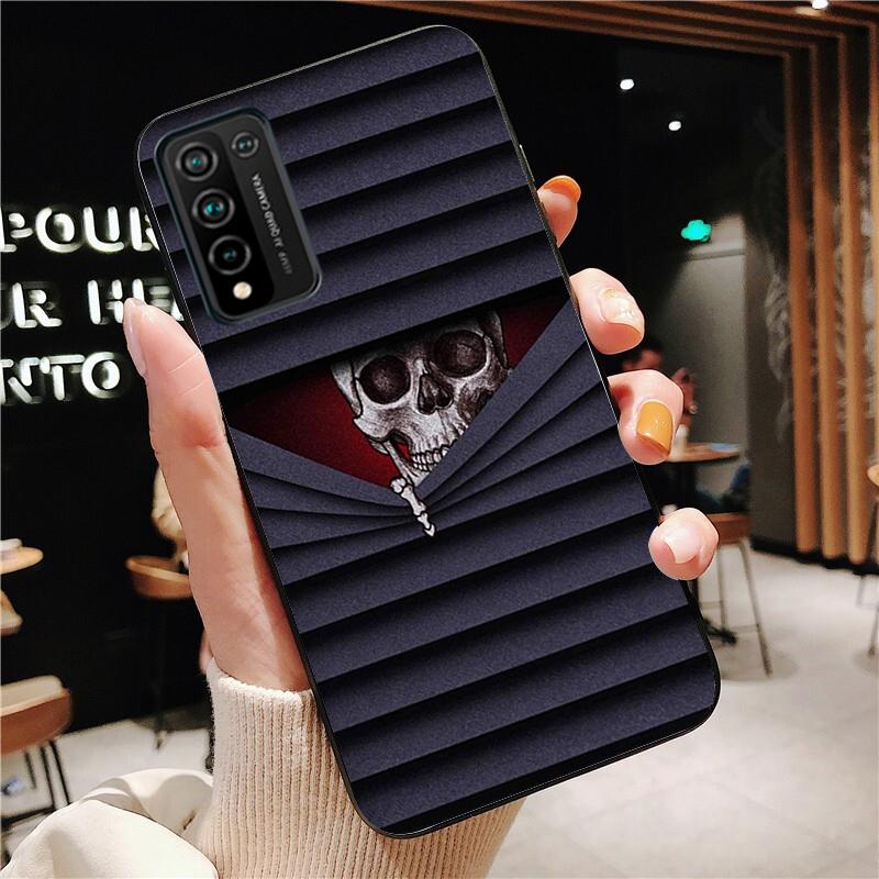 Skull Bones Phone Case for Huawei Honor 50 10X Lite 20 7A 7C 8X 9X Pro 9A 8A 8S 9S 10i 20S 20lite 7X 10 Lite