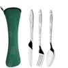 Zipper Tableware Bag with Storage Bag Cutlery Bag Portable Tableware Set  Home/Camping