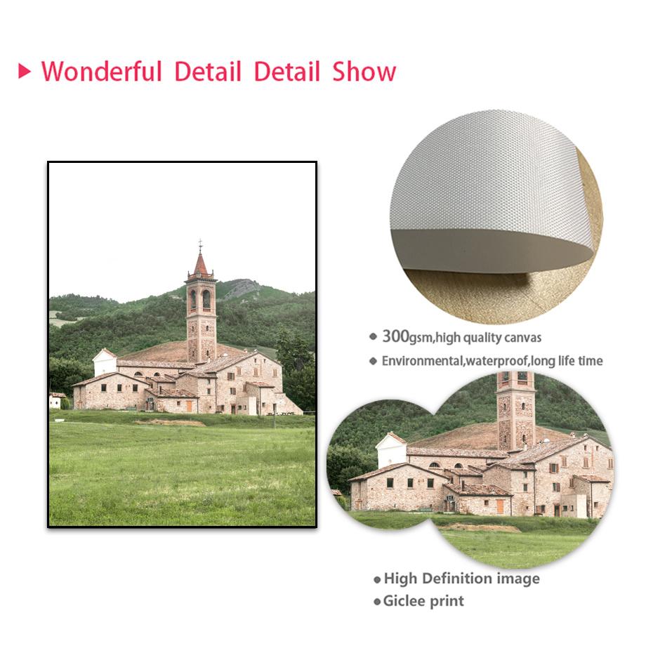 Green Tree Mountain River Boat Sunflower Wall Art Canvas Painting Nordic Posters And Prints Wall Pictures For Living Room Decor