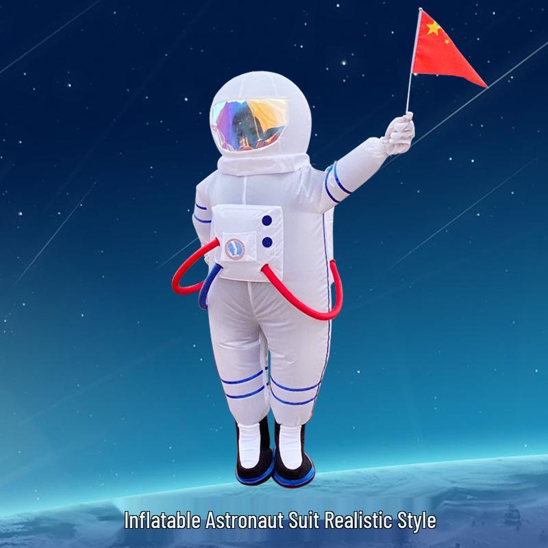 

Взрослый и детский надувной костюм космонавта - мультяшный талисман космического скафандра TikTok Children S: 125-134cm