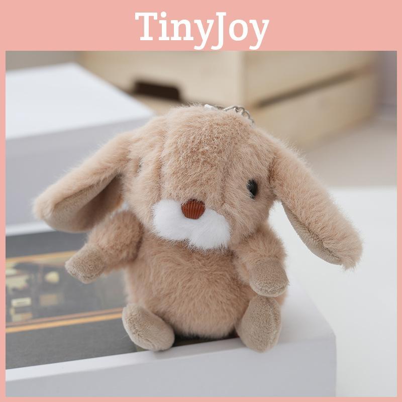 Adorable Realistic Rabbit Plush Keychain With Soft Pp Cotton Stuffing Cute Keyring Toy Perfect For Couples And Car Bags