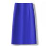 Women's High Waist A-Line Midi Skirt Non-Stretch Commuter Suit Skirt With Back Slit