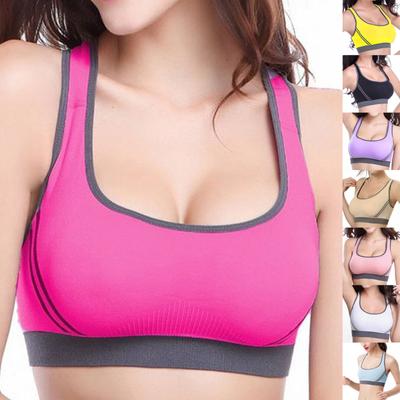 Fashion Sports Bras With Removable Pads Push Up Fitness Workout Yoga Bra For Women