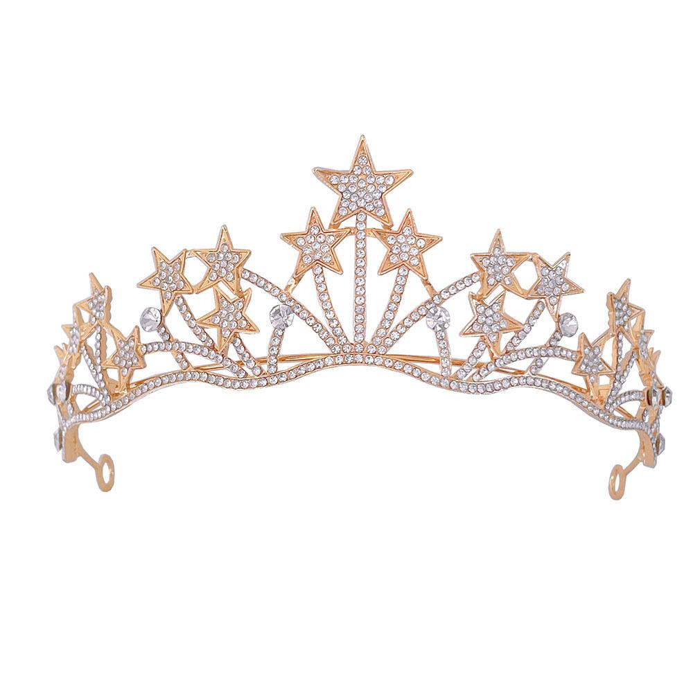 

Bridal Crown Headwear New Star Style Crown Headband Bridal Hair Accessories Birthday Crown Bridal Accessories