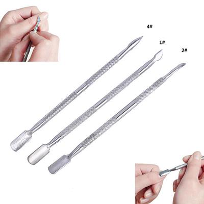Edelstahl Nail art Werkzeug Maniküre Pediküre Nagelhautschieber Trimmer Remover
