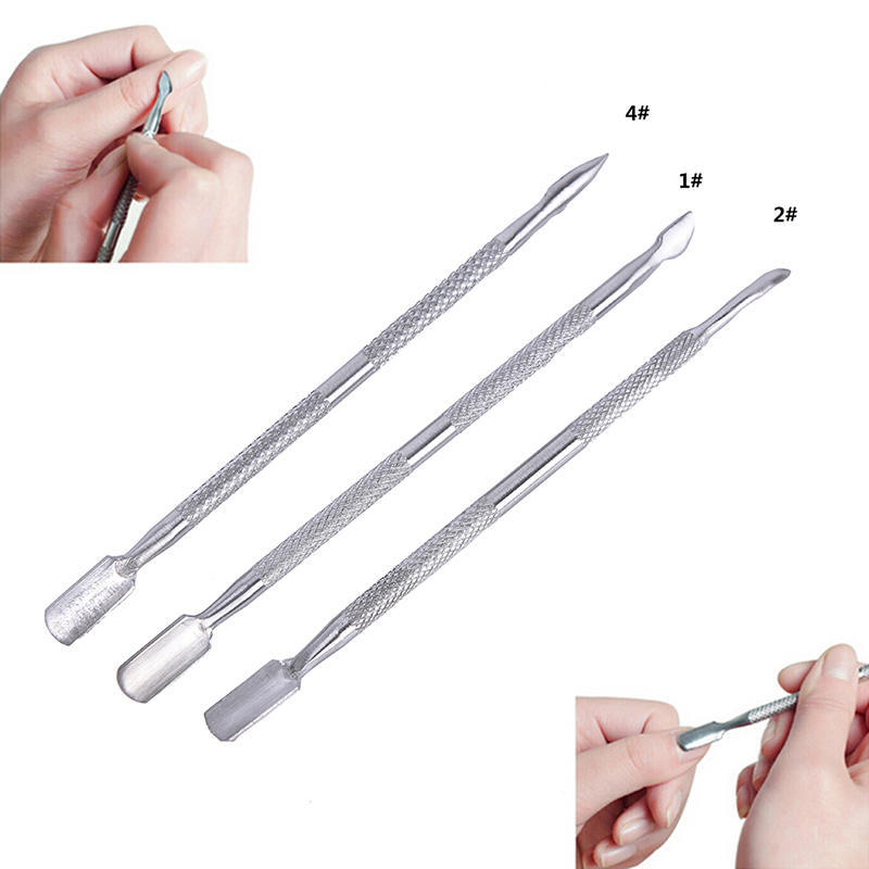 Stainless Steel Nail Art Tool Manicure Pedicure Cuticle Pusher Trimmer Remover