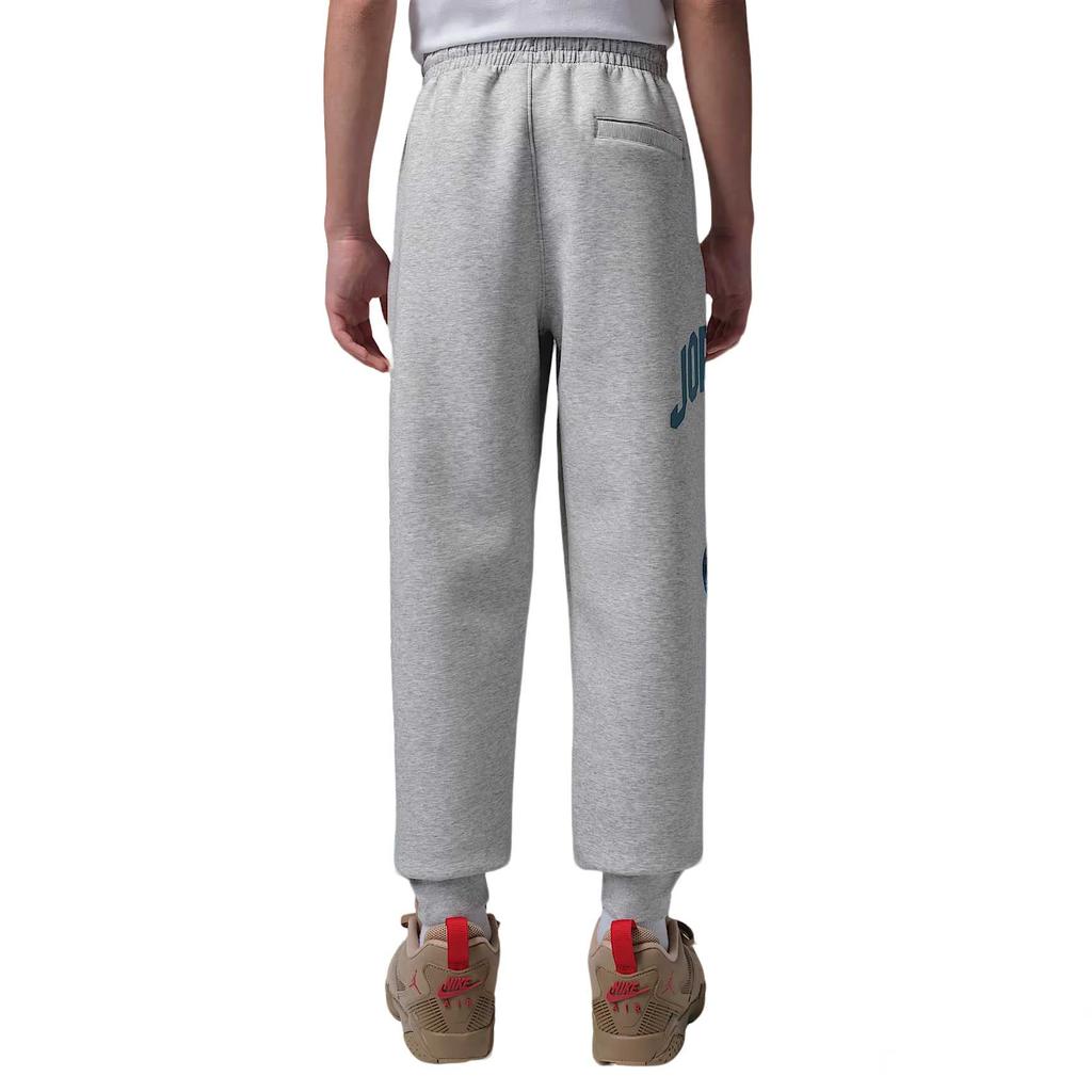 Jordan Kids Knit Sports Pants Dynasty Interlock Letter Print Elastic Waist Long Pants Kids Bottoms IU5389-019