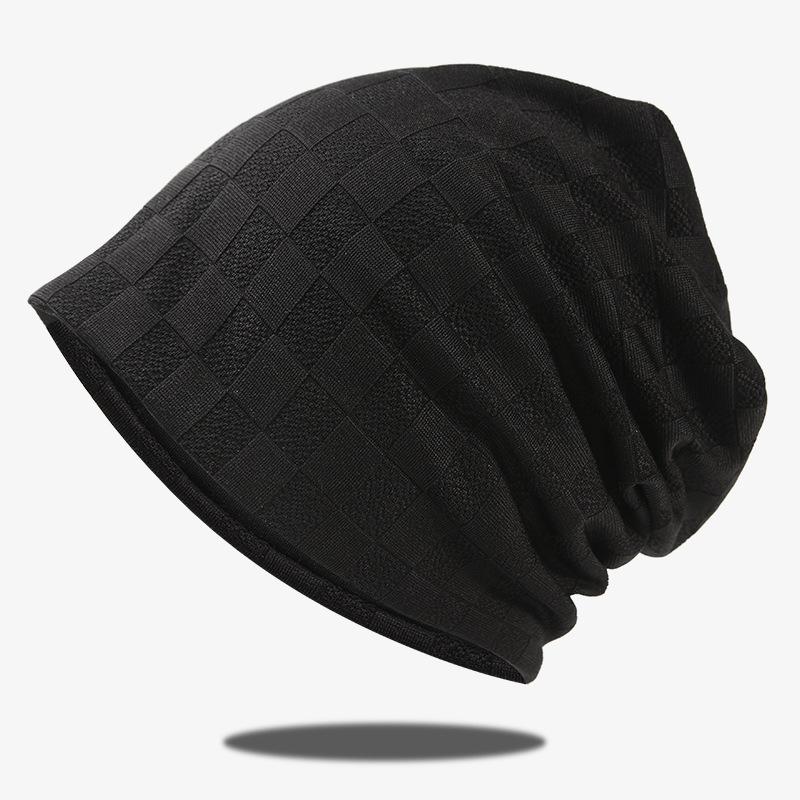 2027 NEW KJ Custom Lightweight Checked Reversible Slouchy Beanie Sleeping Chemo Cap Blank