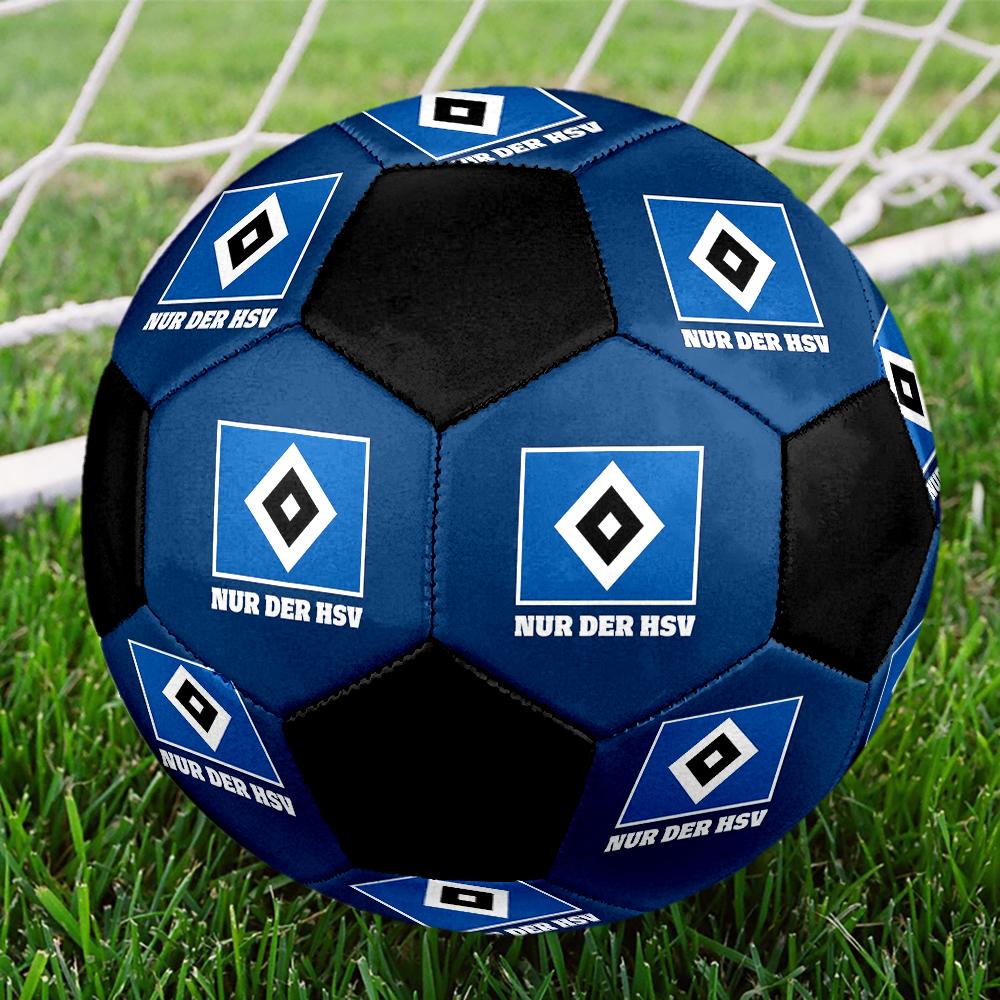 SIZE 5 Hamburger SV Soccer Ball Colorful All Ages Machine Stitched PVC Competition Ready Durable High-Bounce