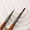 Durable Sandalwood Pole Nail Art Brush Professional Nail Liner Brush Nail Art Phototherapy Pen Nail Painting Brush