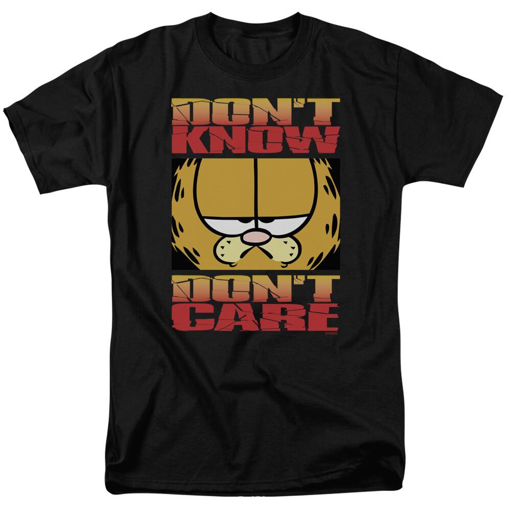 26 Garfield Don t Know Don t Care T Shirt Licensed Comic Book Tee Black Unisex T-Shirt M