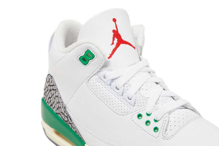 Women's Sneakers Nike Jordan 3 Retro Lucky Green (Women's) White/Lucky Green/Varsity Red/Cement Grey/Sail